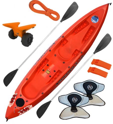 Combo Kayak Atlantikayaks Triplo+carrito+asiento