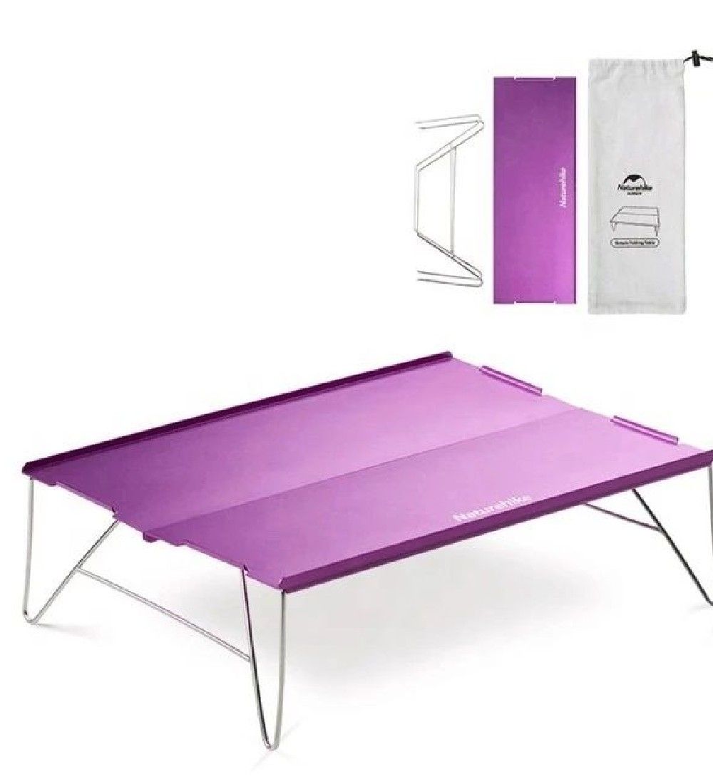 Naturehike Mesa Plegable Aluminio Violeta