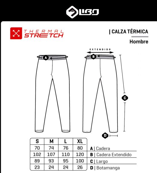 Calza Thermal Stretch Libo Hombre