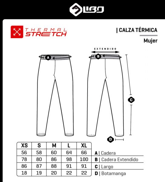 Calza Thermal Stretch Libo Mujer
