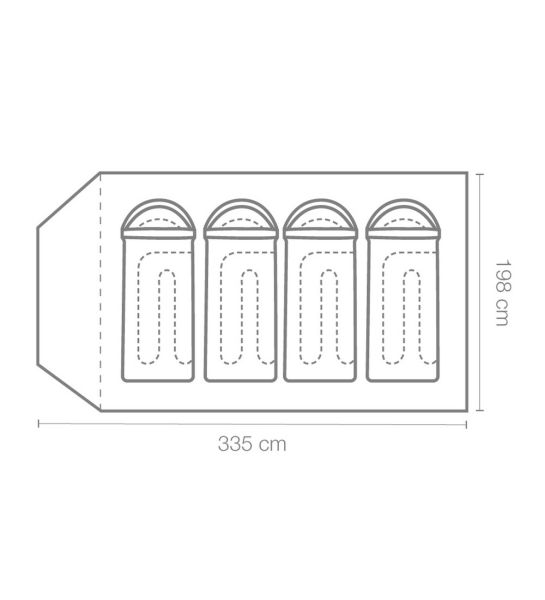 Carpa Coleman Igloo Darwin 2.0 4p Full Fly