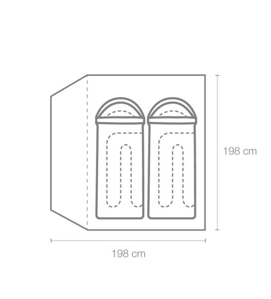 Carpa Coleman Igloo Darwin 2 2.0 2p Full Fly