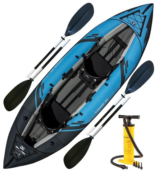 Combo Canoa Inflable Aquaglide Chinook 100 Plus
