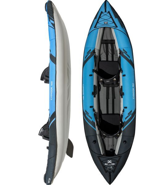 Combo Canoa Inflable Aquaglide Chinook 100 Premium