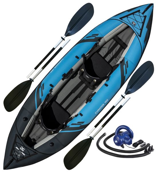 [ARCHIVADO] Combo Canoa Inflable Aquaglide Chinook 100 Premium