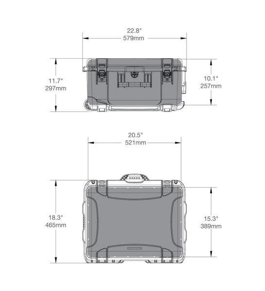 Caja Estanca Nanuk 950 Foam C Ruedas
