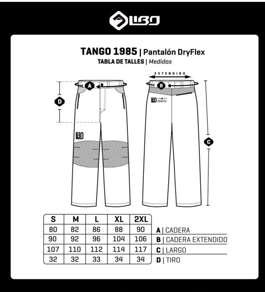 Pantalon Libo Reforzado Ripstop Tango Hombre