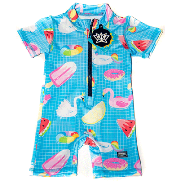 Entero Bebe Filtro Uv Origami Estampado Tienda de Deportes