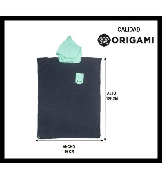 Poncho Cambiador Origami Adulto Estampado