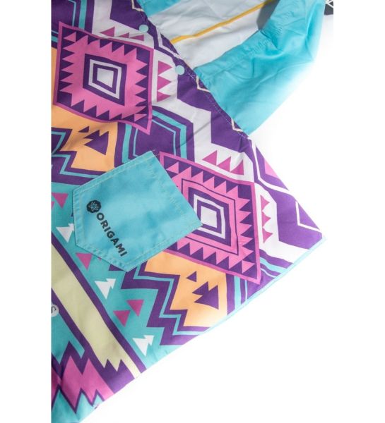 Poncho Cambiador Origami Niño Estampado