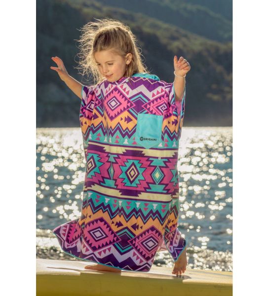 Poncho Cambiador Origami Niño Estampado