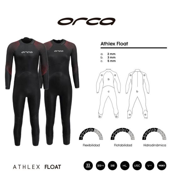 Traje Neoprene Orca Athlex Float Triatlon Hombre