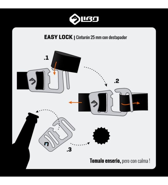 Cinturon Libo Easy Lock 25 Mm