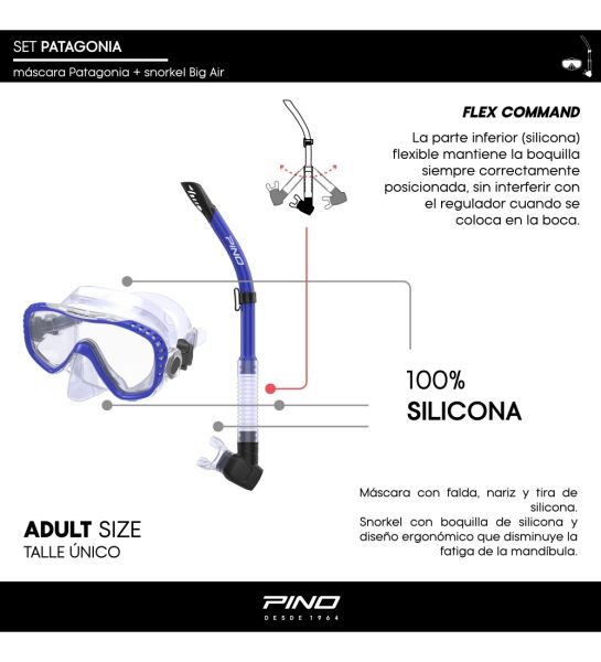 Combo Snorkel Pino Patagonia