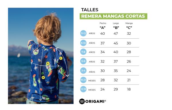 Origami Remera Uv + 50 M/c Bebe