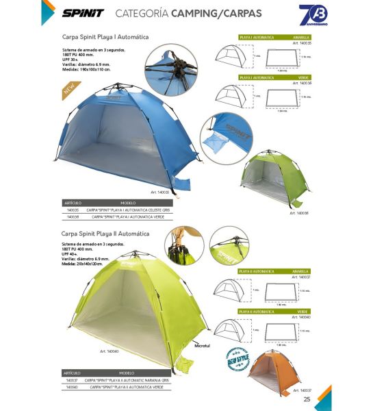 Carpa Spinit Playa Ii Automatica