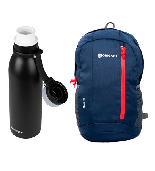 Combo Mochila 15 Lts + Botella Termica 591 Ml