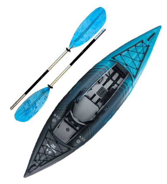 Combo Canoa Inflable Aquaglide Chelan 120 Remo 240