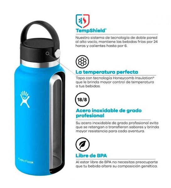 Botella De Hidratacion Termica Hydro Flask 532ml