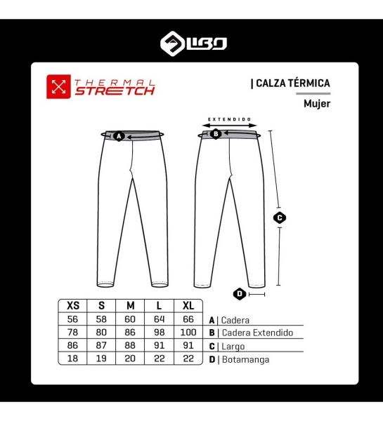 Calza Thermal Stretch Libo Mujer