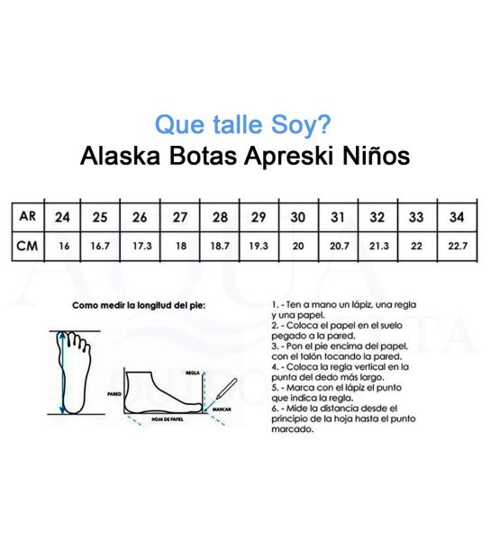 Botas Apreski Alaska Impermeables Junior Niños