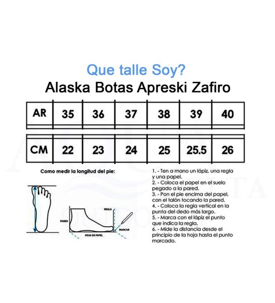 Botas Apreski Alaska Zafiro Mujer