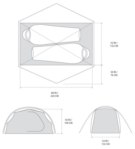 Carpa Mountain Hardwear Meridian 2 Personas