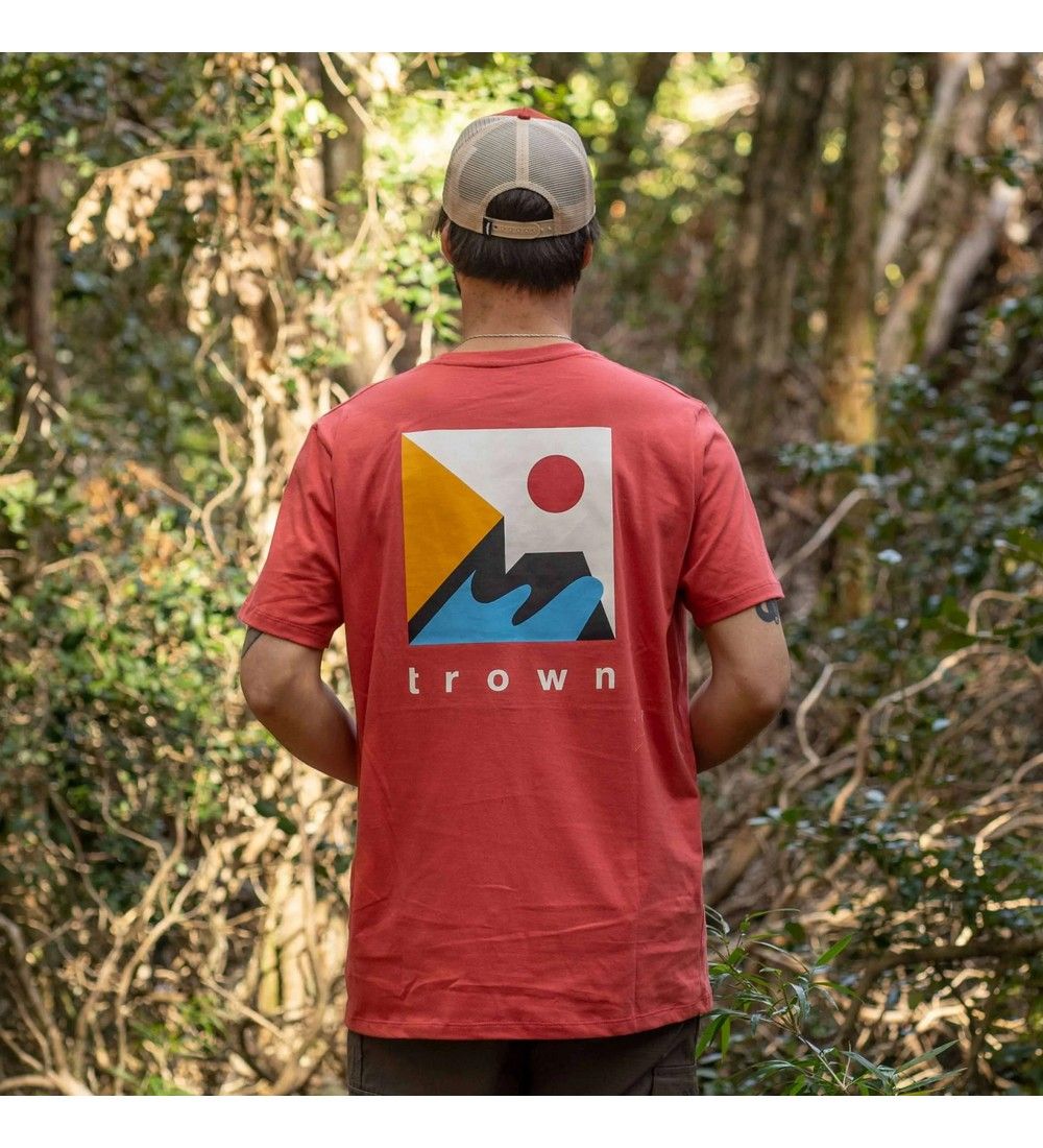 Remera De Algodón Manga Corta Trown T Geo Unisex