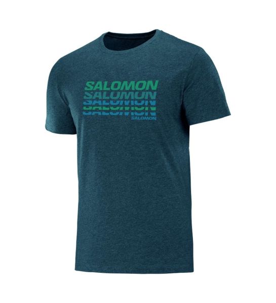 Remera Salomon Ss Tee M Estampado Manga Corta Logo