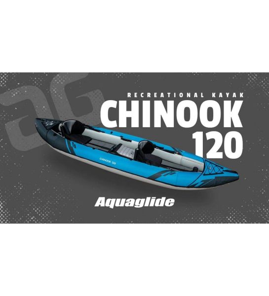 Combo Aquaglide Chinook 120 Inflador 2x Remo 245cm