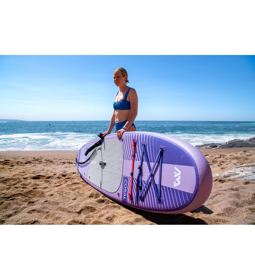 Tabla Sup Inflable Aquamarina Coral 105 Kg Violeta