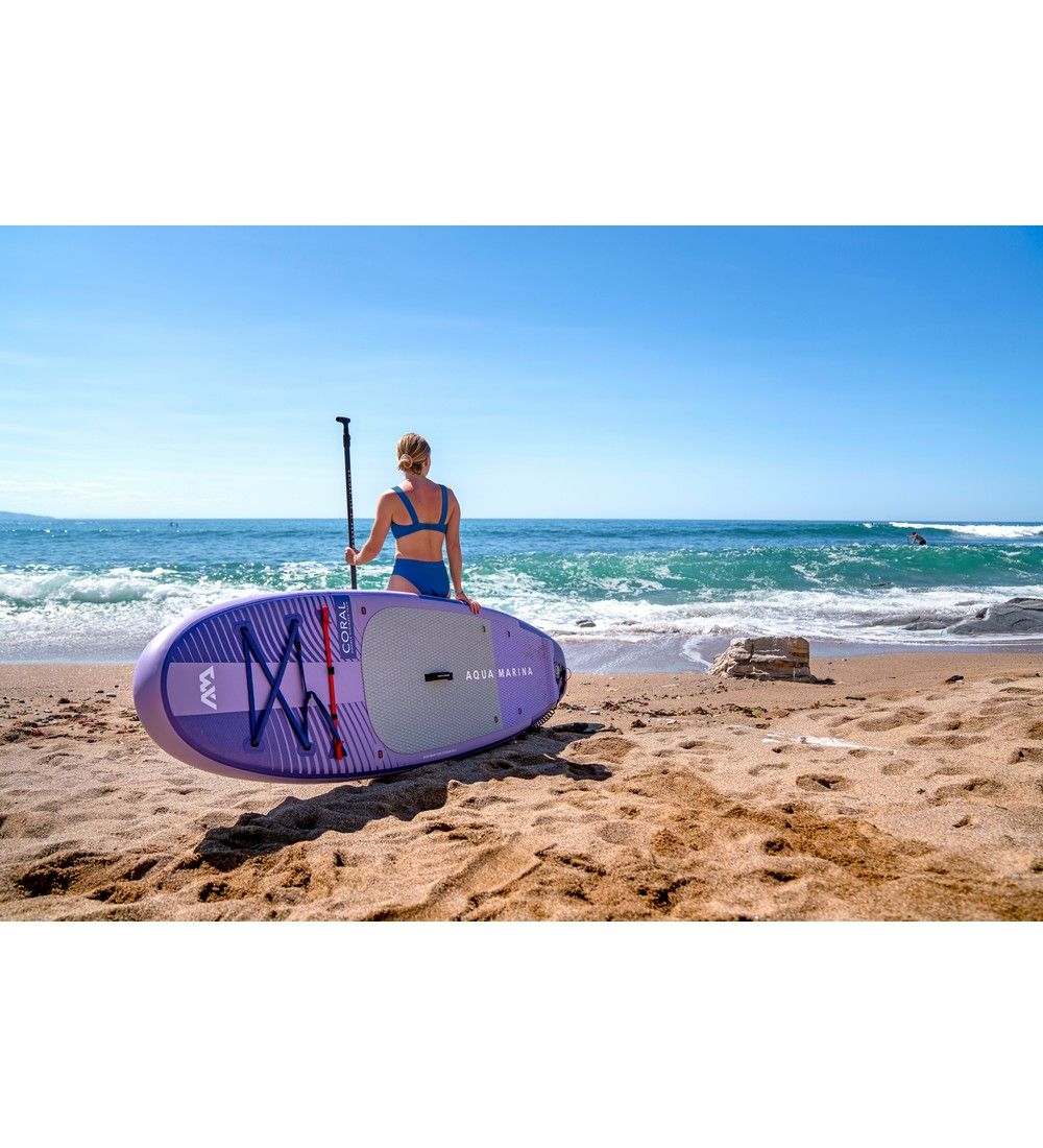 Tabla Sup Inflable Aquamarina Coral 105 Kg Violeta