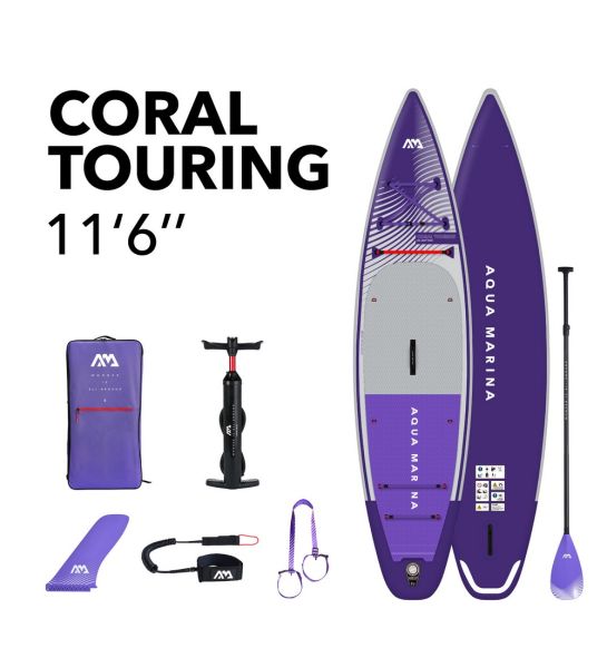 Tabla Sup Inflable Aquamarina Coral Touring 130 Kg