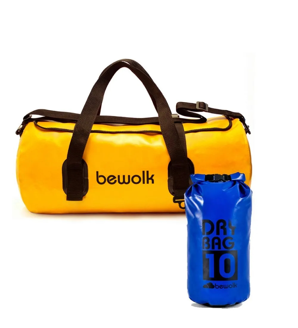 Combo Bolsos Estanco Bewolk Urban 35 Litros + Tubo 10 Litros