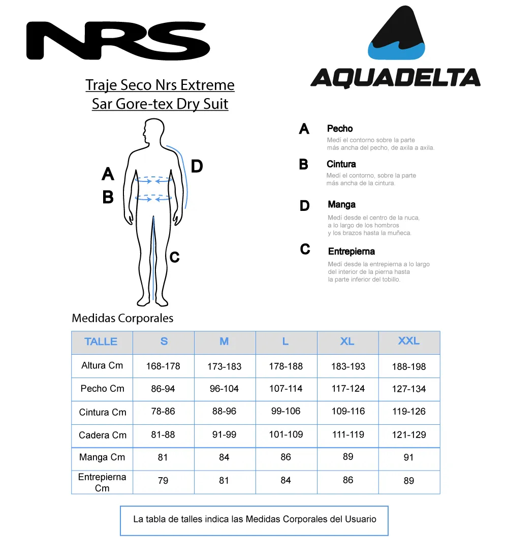 Traje Seco Nrs Extreme Sar Dry Suit Rescate Suite Gore-tex