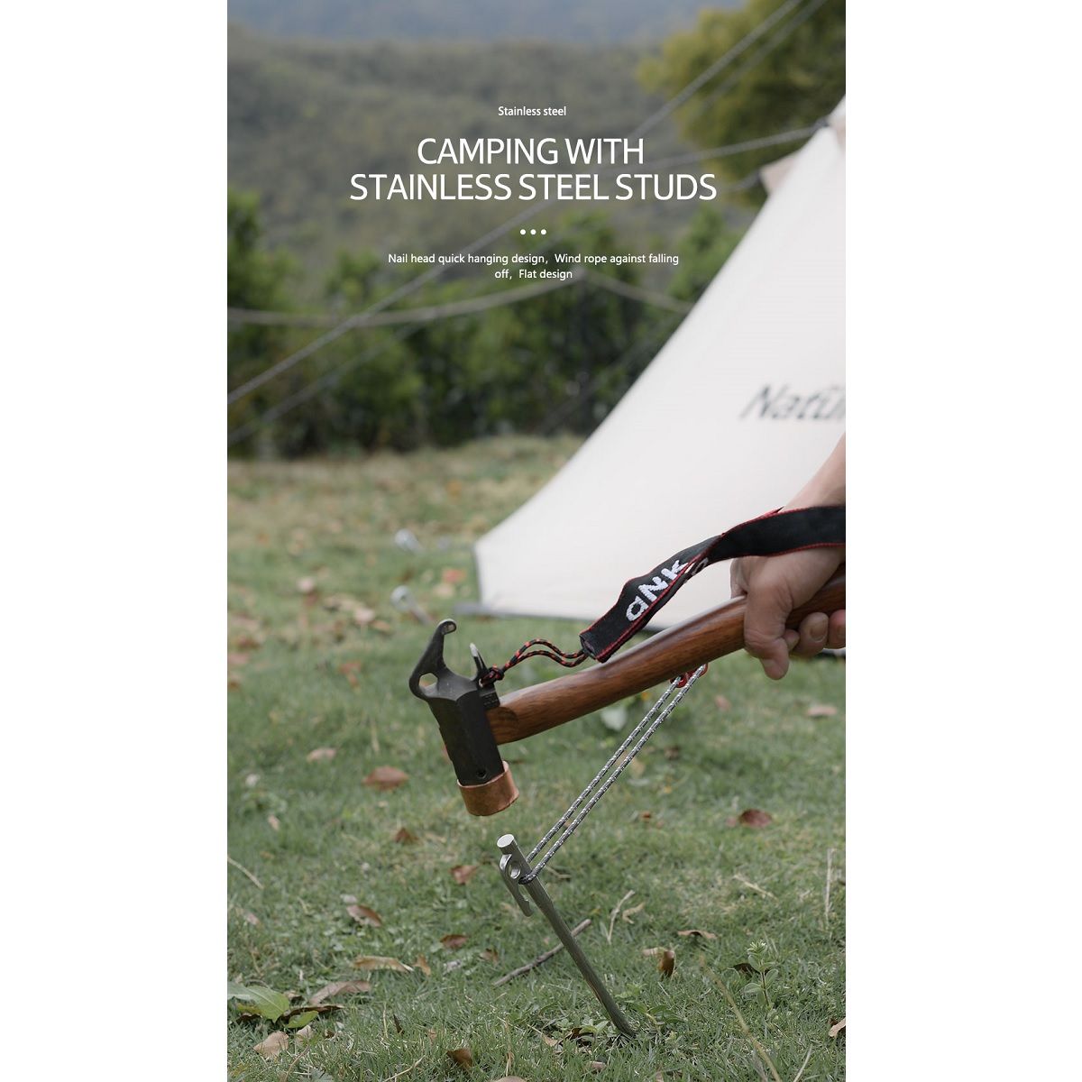 Naturehike Estaca Acero Inoxidable 20cm