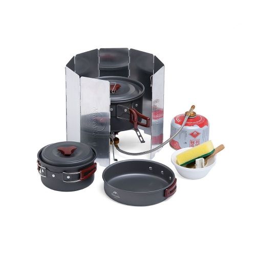 Paravientos Naturehike Plegable Aluminio 10 Placas