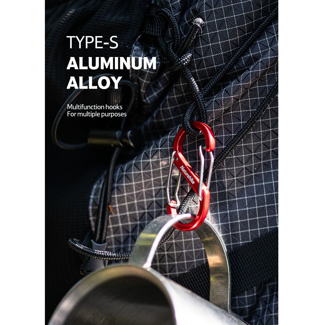 Naturehike S Type Mosqueton Llavero Medium