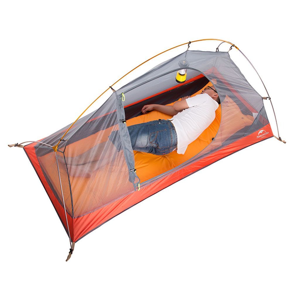 Naturehike Spider 1 Persona Carpa Cicloturismo Nylon 20d + Mat