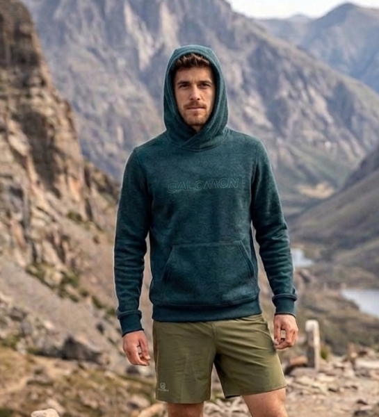 Buzo Salomon Logo Lt Hoodie Hombre