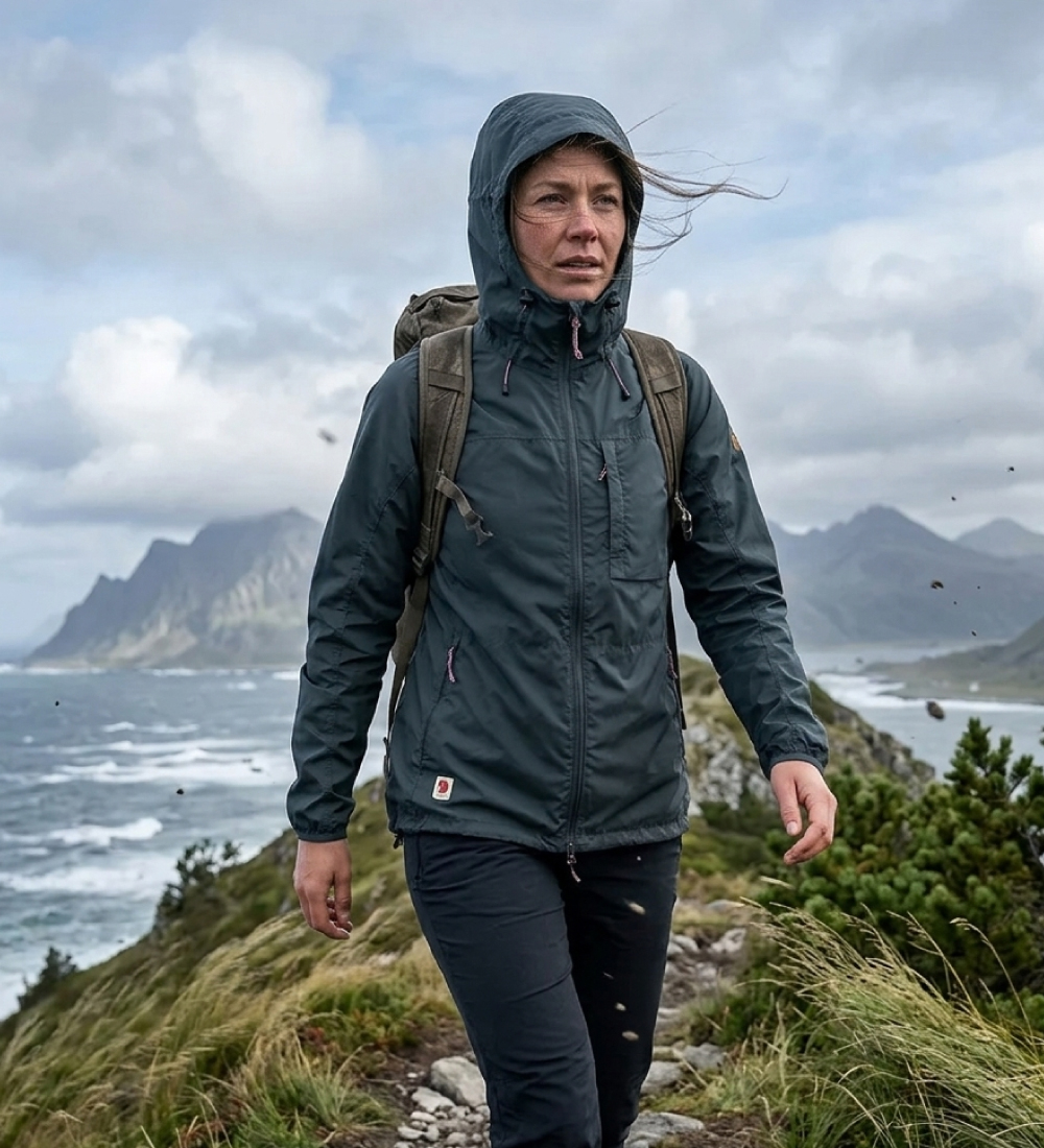 Campera Cortaviento Fjallraven High coast wind jacket mujer