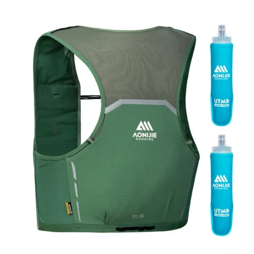 Chaleco Aonijie Mb Kit Hidratación 4l 2 Soft Flask Mb-4l