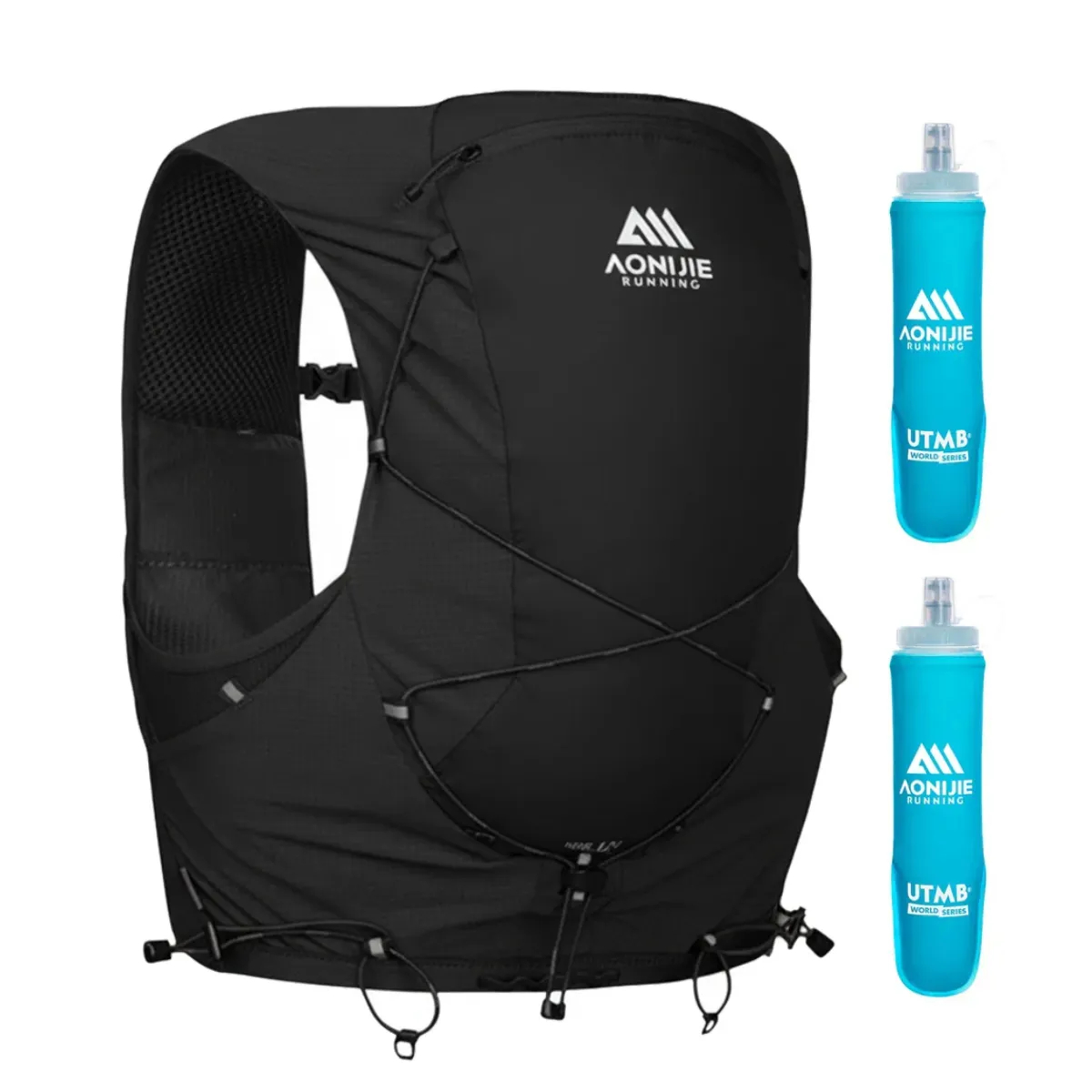 Chaleco Aonijie Mb Kit Hidratación 12l 2 Soft Flask Mb-12l