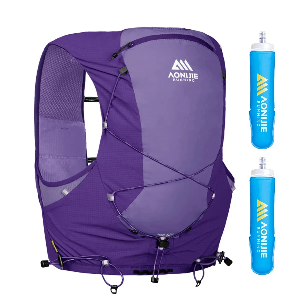 Chaleco Aonijie Mb Kit Hidratación 12l 2 Soft Flask Mb-12l