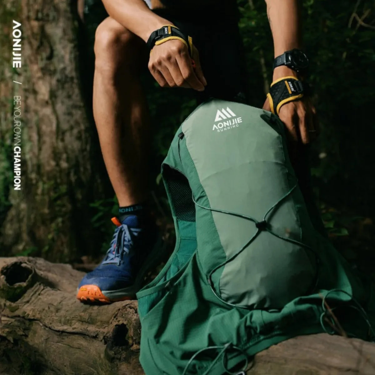 Chaleco Aonijie Mb Kit Hidratación 12l 2 Soft Flask Mb-12l