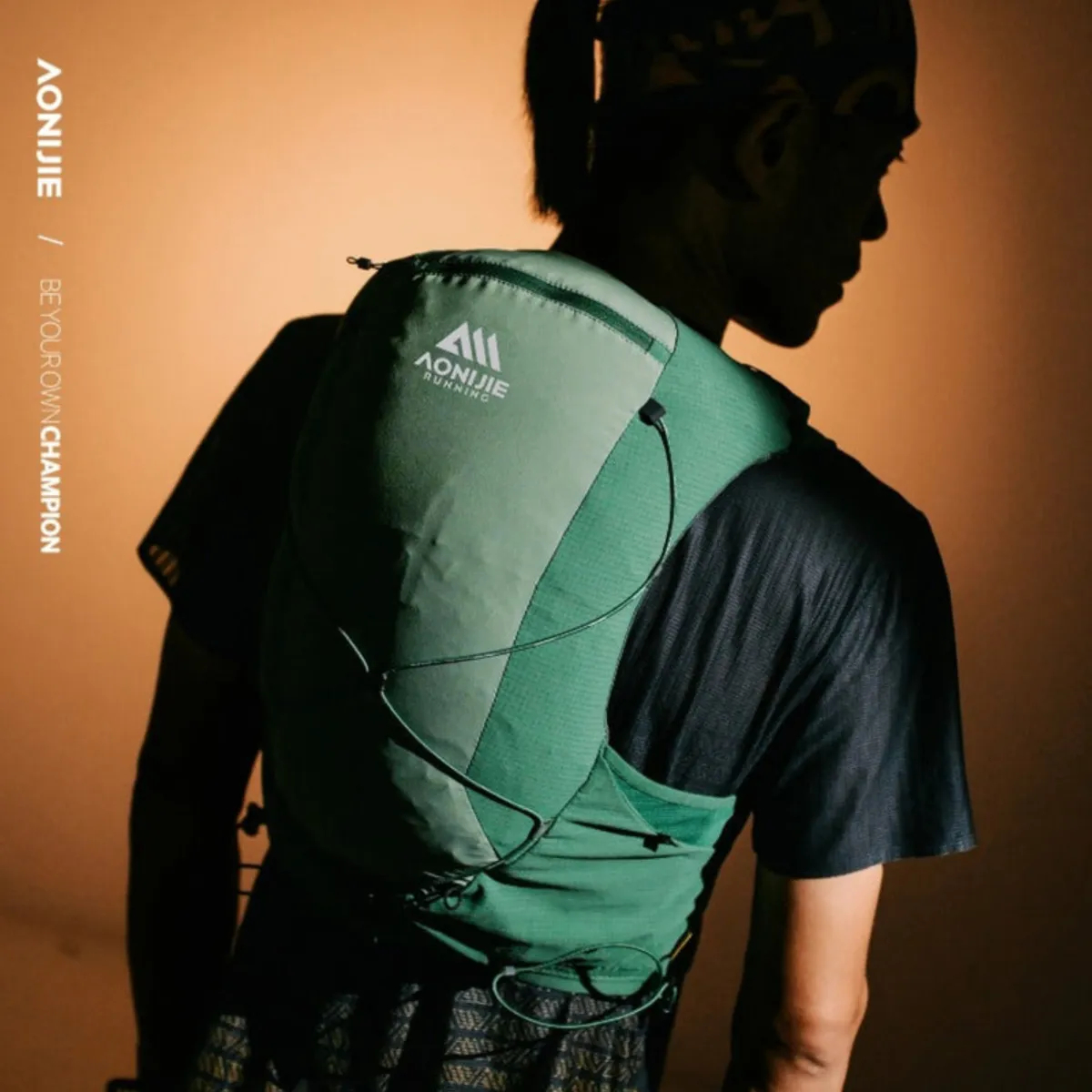 Chaleco Aonijie Mb Kit Hidratación 12l 2 Soft Flask Mb-12l