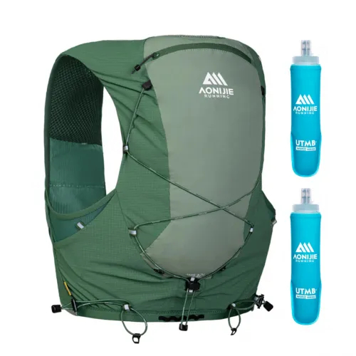 Chaleco Aonijie Mb Kit Hidratación 12l 2 Soft Flask Mb-12l
