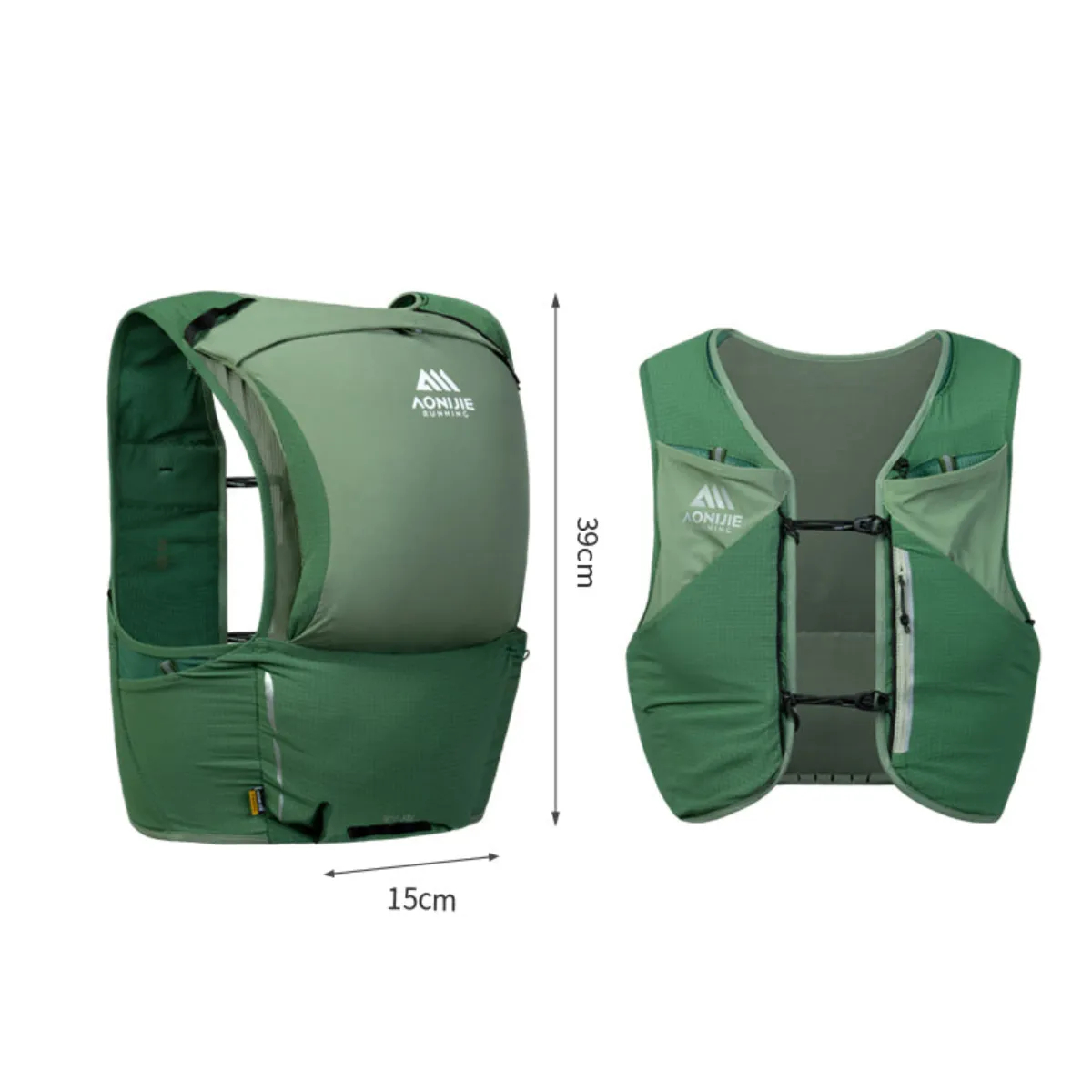 Chaleco Aonijie Mb Kit Hidratación 8l 2 Soft Flask Mb-8l