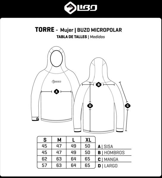 Buzo Micropolar Torre Libo Mujer