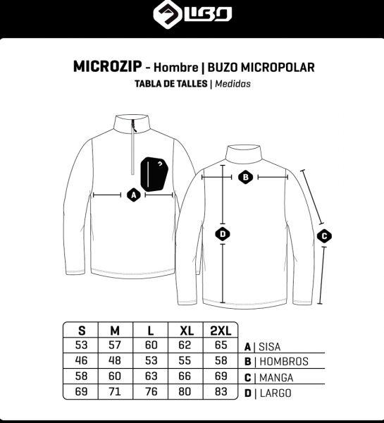 Buzo Micropolar Zip Ii Libo Hombre